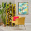 «Blue & Yellow Heron Bird», art mural encadré flottant par Ethan Harper-1233020660-1233020657
