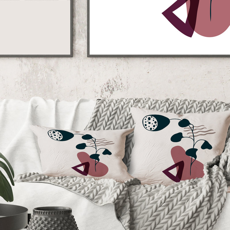 Abstract Throw Pillow