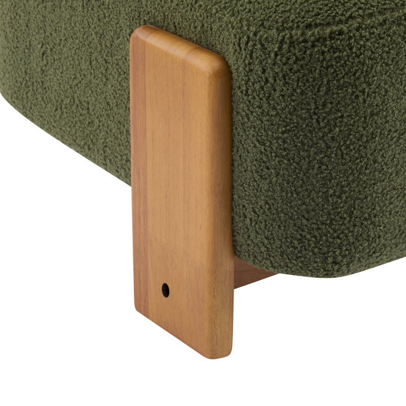 Chaise d'appoint Rheia Mid-Century, Vert