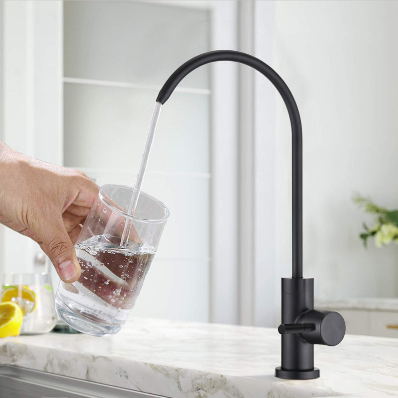 Kitchen Water Filter Faucet, Drinking Water Faucet, Matte Black