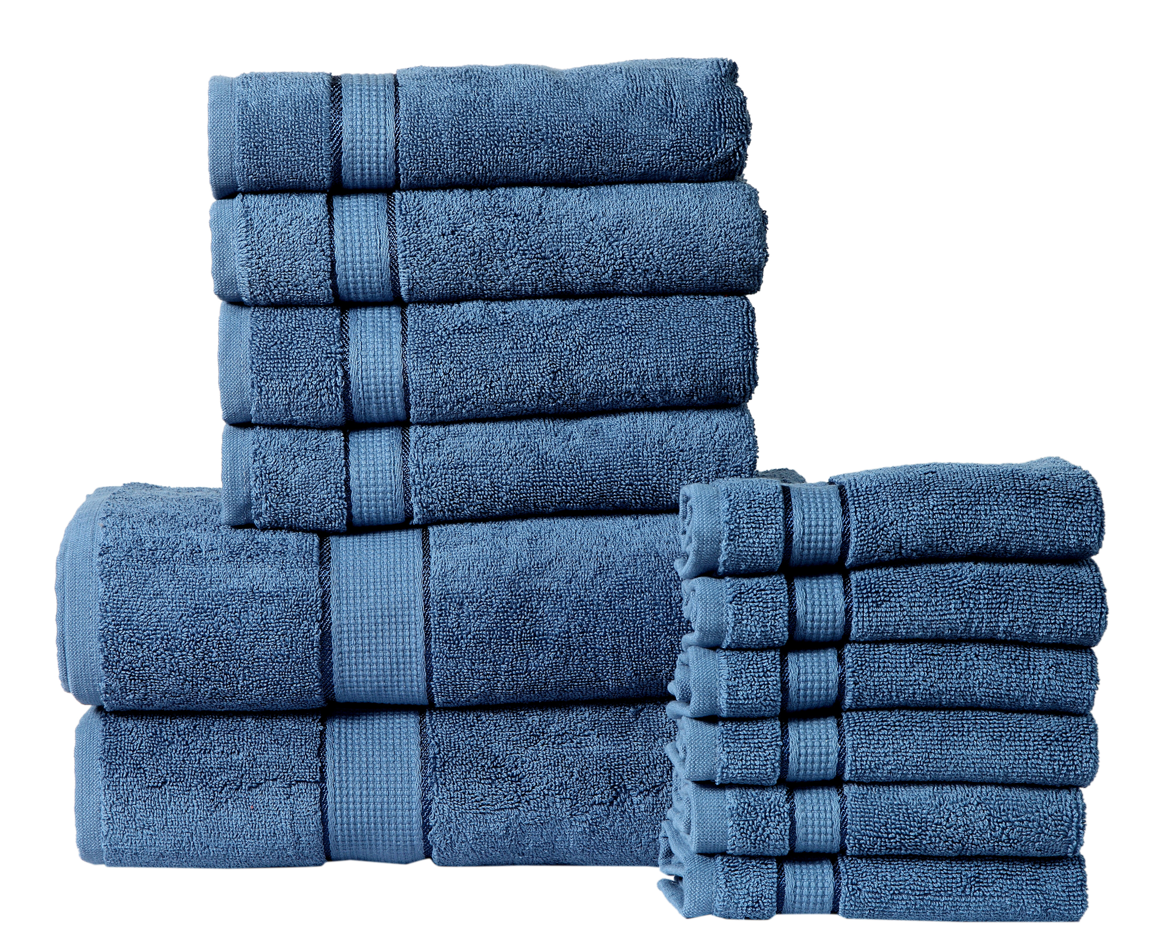 Luxury Bath Towels Set 3 Pack, Towel Set 100% Cotton ( 1 Large Bath Towel,  1 Hand Towel, 1 Washcloth )