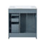 30'' Bathroom Vanity with Ceramic Sink, Solid Wood Frame, 3 Drawers & Soft Closing Doors-1049813734