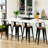 Kiamani Metal Outdoor Patio Stool -1090414157