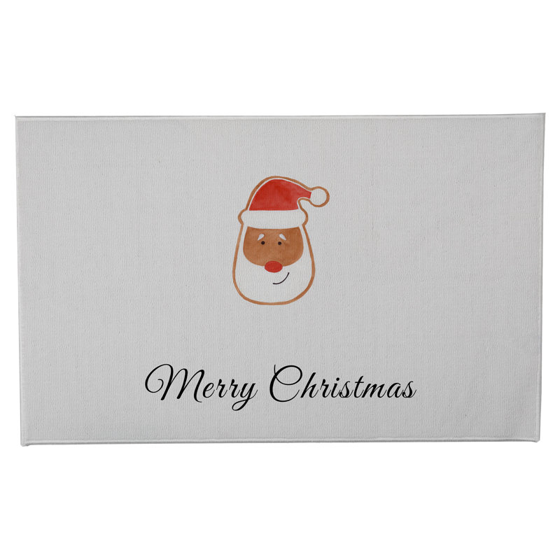 Paillasson Merry Christmas, Blanc d'hiver, L 21 po x L 34 po
