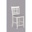 Mobilier de salle à manger en bois massif avec chaises de pub rembourrées à hauteur de comptoir 2 pièces -1773657566
