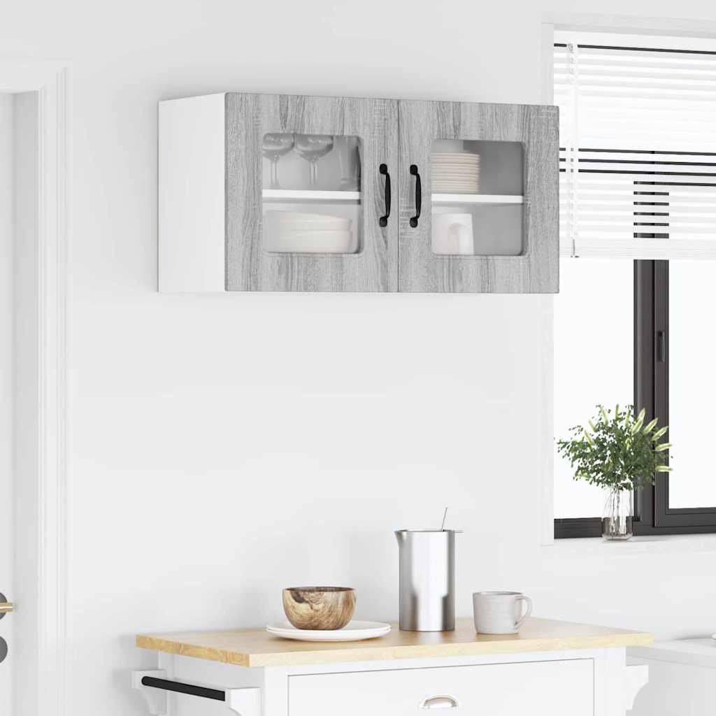 Vidaxl Kitchen Wall Cabinet Brown Oak 80 X 31 X 40 Cm Engineered Wood