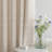 Clairece Geometric Tassels Shower Curtain with Snap-in Liner, No Hooks Required-333558045