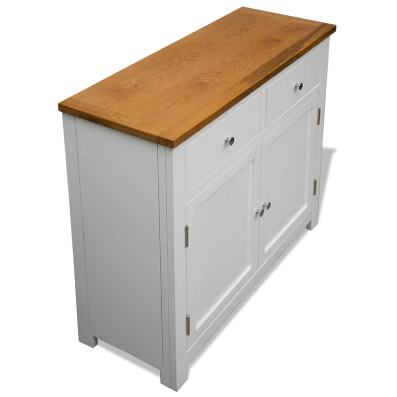 Mckayla 90cm Solid Wood Sideboard, White