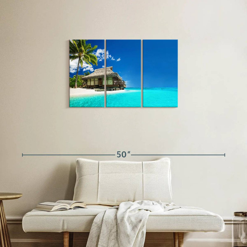 Plage tropicale Gillard Tahiti, H 20 po x l 33 po