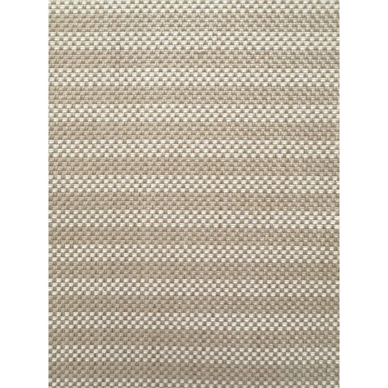 Classic Grey Marina Stripe Indoor Outdoor Pillow 24x24, Sandy Beige, Square 24", Pillow Cover Only - No Insert