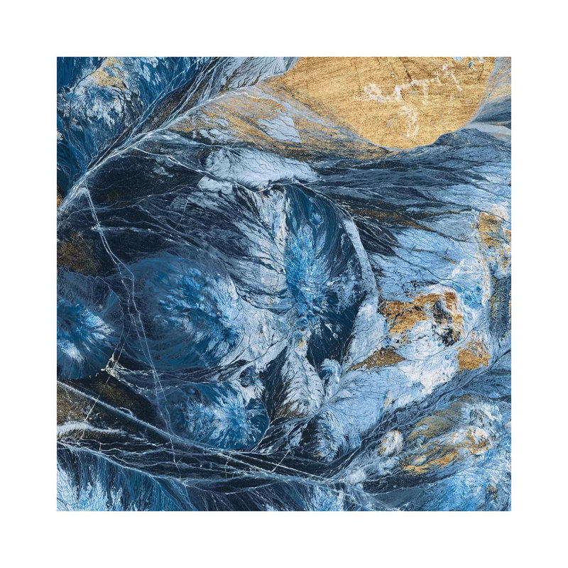 Gilded Indigo IV by Jarman Fagalde - Wrapped Canvas Gallery-Wrapped Canvas Giclée, 30.48cm H x 30.48cm W