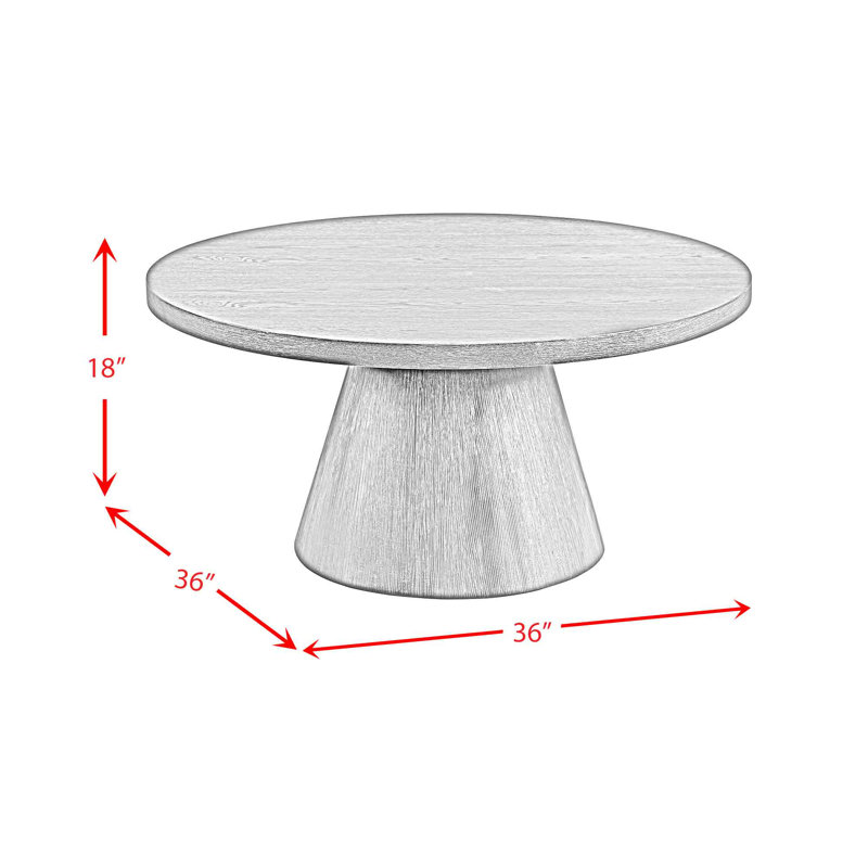 Picket House Furnishings Canal 2PC Occasional Table Set In Grey-Coffee Table & End Table