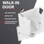 Baignoire de trempage à gauche 31 po x 40 po en blanc avec ensemble de paroi de douche lisse Tub'n Wall Series-23012062