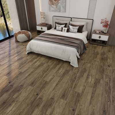 7 In. X 48 In. 20Mil 6Mm Waterproof SPC Rigid Core Luxury Vinyl Plank Flooring