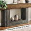 Console de style campagnard 63 po avec rangement - canapé d'entrée rustique à 2 niveaux derrière le canapé-305683511