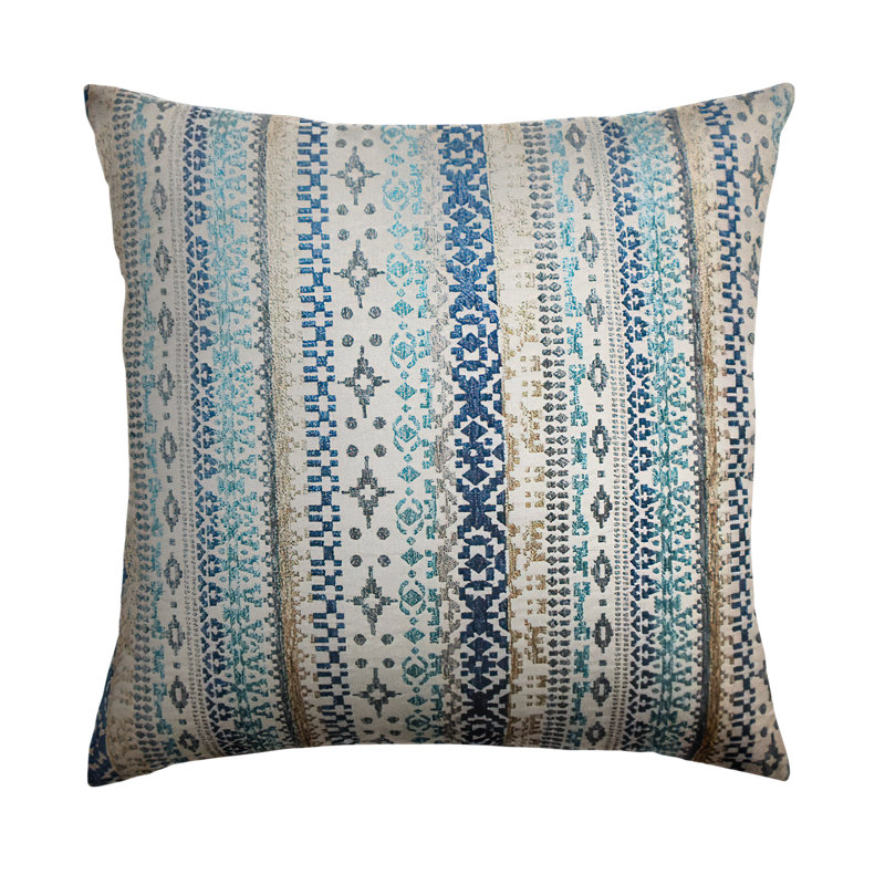 Valko Embroidered Feather Reversible Throw Pillow, 18" H x 18" W x 5" D