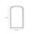 Half-Circle Manufactured Wood Full Length Mirrors-129456150