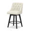 Tabouret de bar et de comptoir pivotant en bois massif Malakeh-1036082115-1036082126