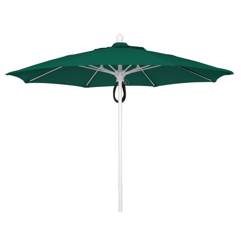 Parasol de marché 9 pi Prestige, Vert forêt, Blanc
