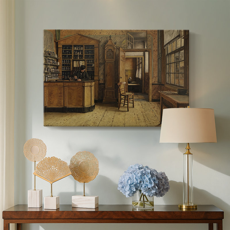 The Taproom (Het estaminet)-Henri de Braekeleer-Gallery Wrapped Canvas-c. late 19th Century, 18 x 27