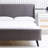 Upholstered Wingback Wooden Platform Bed Frame with Headboard, No Box Spring Needed-148080912