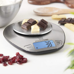 11lb Antimicrobial Kitchen Scale with Rotating Knob