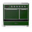Cuisinière à induction de 40 pouces avec 6 éléments à induction en vert émeraude Majestic III Series (garniture chromée)-124828838-124828849
