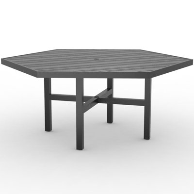 Hexagonal Dining Umbrella Table
