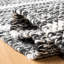 Kenra Hand Tufted Wool/Cotton Striped Rug in Ivory/Black-1821703548