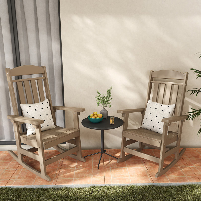 Appley Outdoor Adirondack Chair, Brown