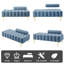 Banc rembourré en similicuir Tava-445298165