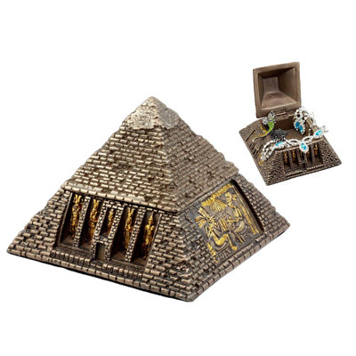 Boîte à bijoux ancienne pyramide des dieux et divinités égyptiennes