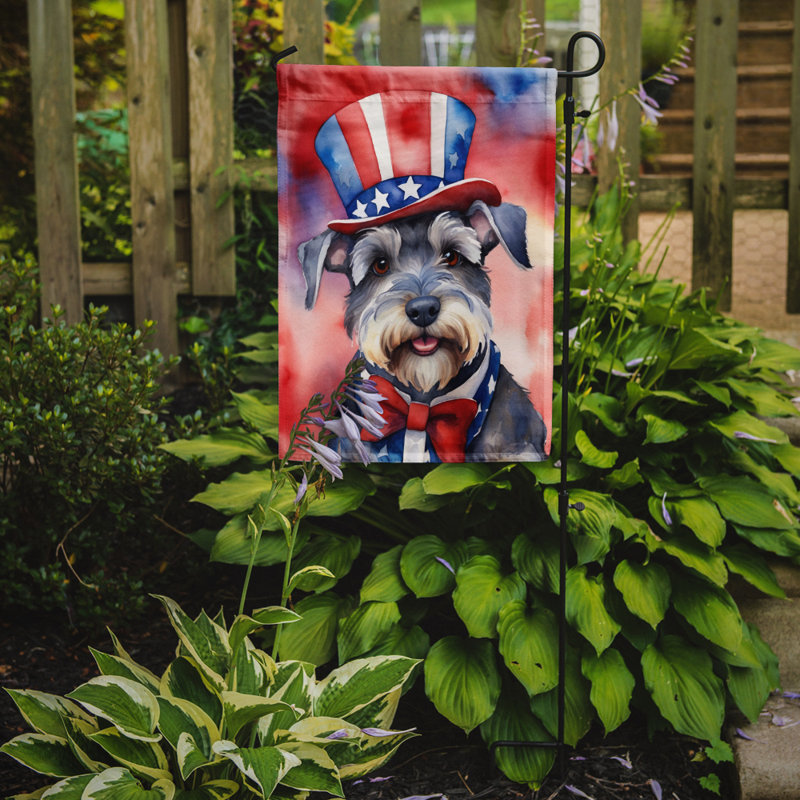 Drapeau patriotique du jardin américain, Schnauzer