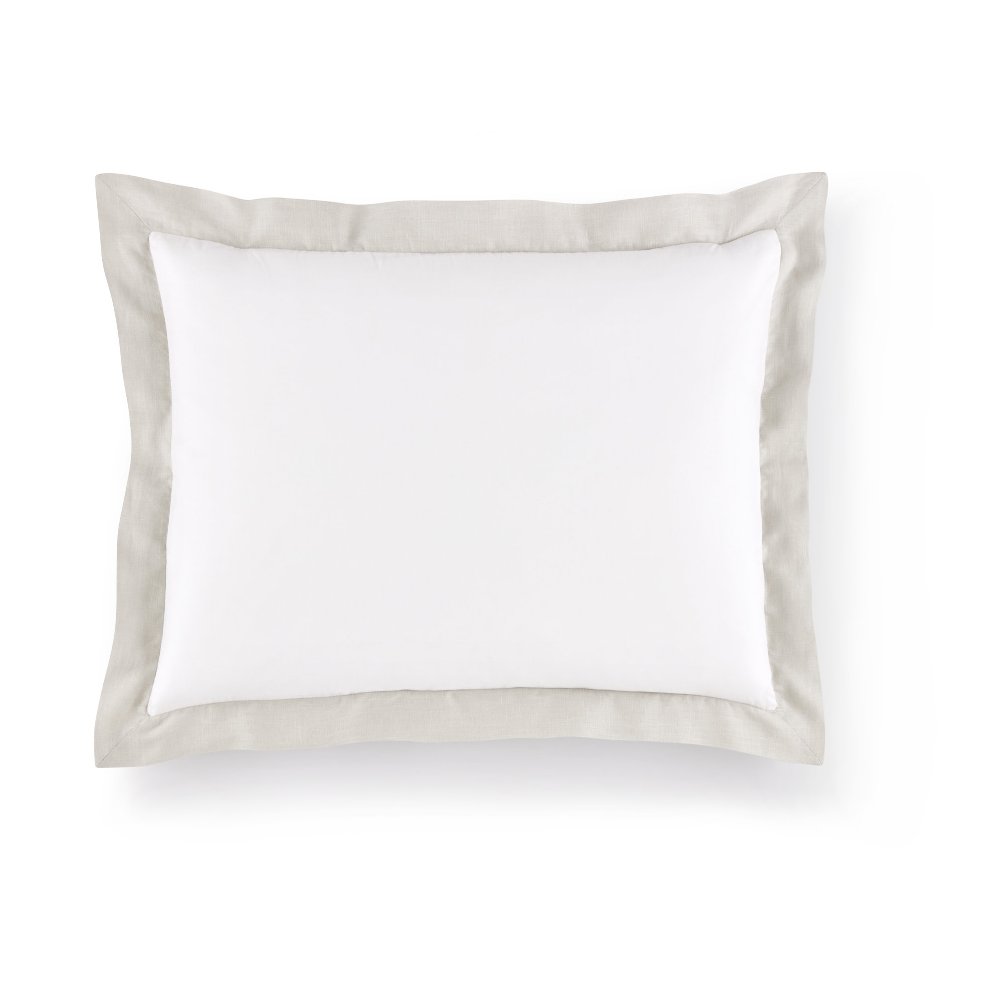 Mandalay Cuff Sham, White, King