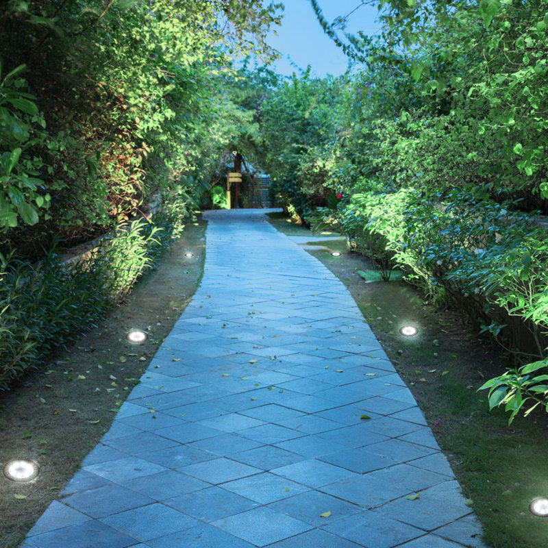 Solar Powered Integrated LED Well Light, Clear Light