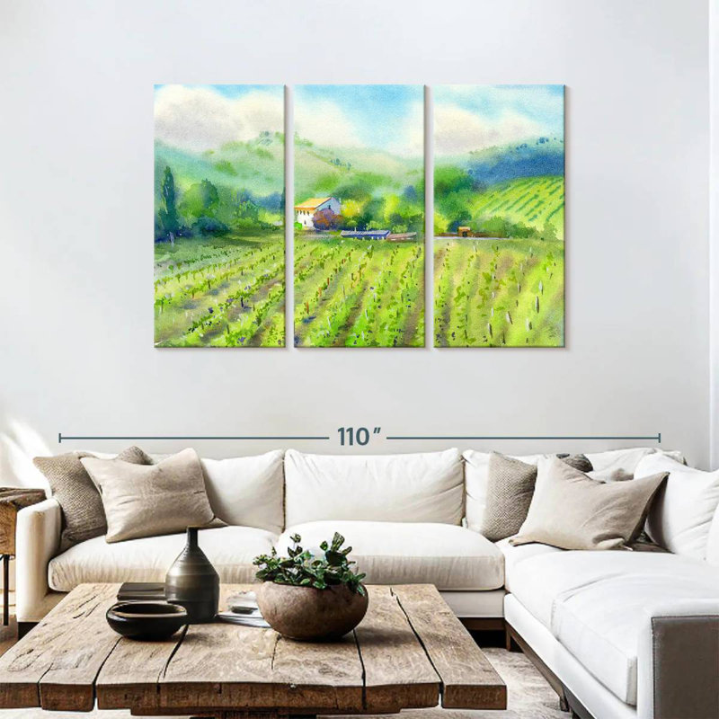 Alvord Vineyard Landscape, H 48 po x l 74 po