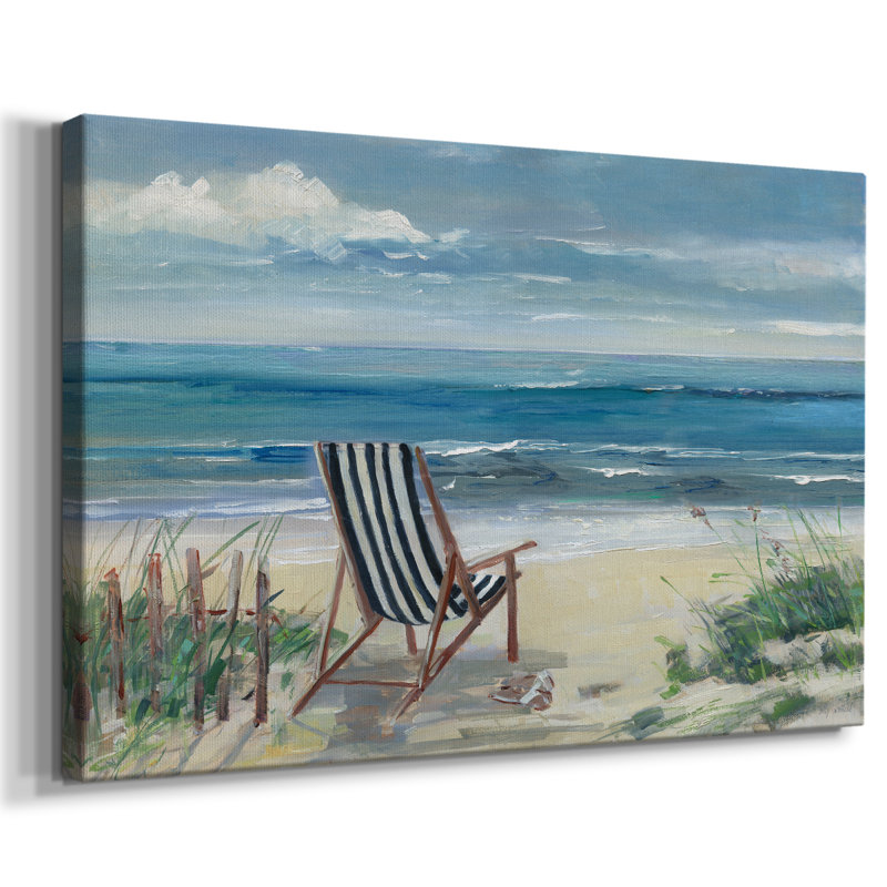 Chaise de plage I -Galerie enveloppée Cavas, 24 x 36