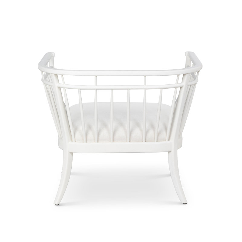 Hyannis Port Occasional Chair, Whitewash, White Polyester Blend