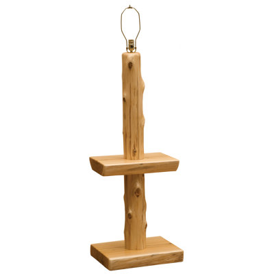 Lampe sur pied en cèdre sans abat-jour Fireside Lodge