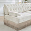 Canapé modulaire en velours 4 places avec capitonnage Chesterfield et jupe à pampilles-1392372577