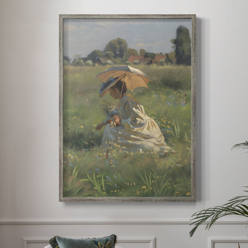 «Vintage Landscape CLXIV», reproduction encadrée - bois massif, H 15 po x l 12 po