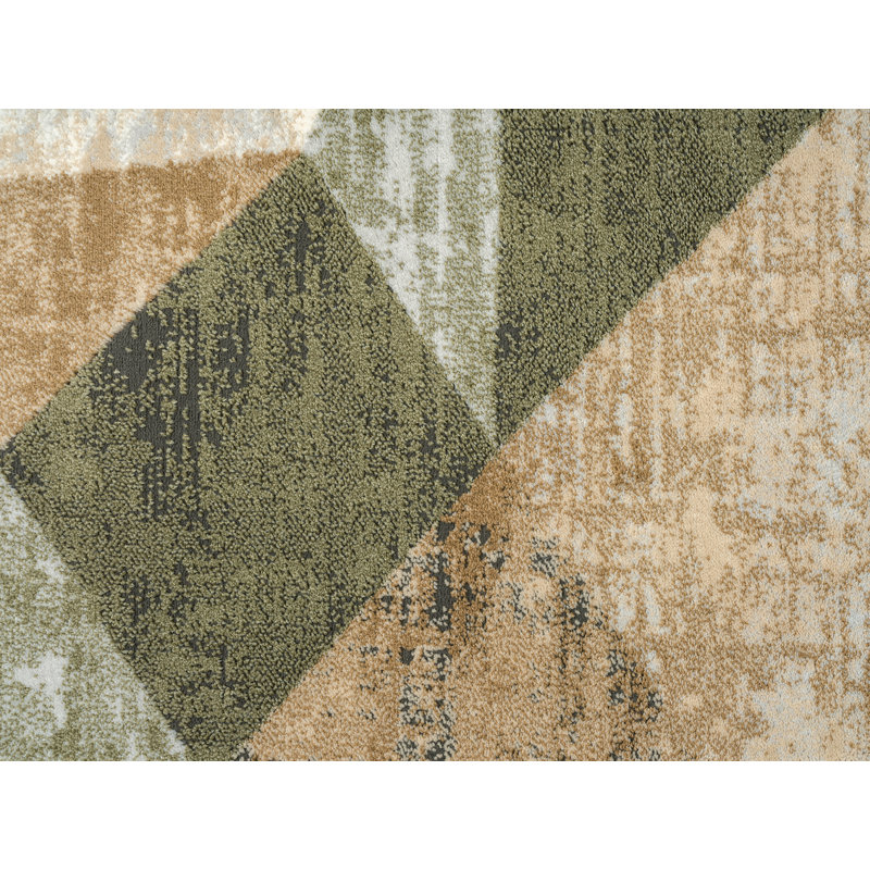Abstract Indoor Rug, Rectangle 7'9" x 10'2"