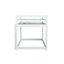 Lit mezzanine simple en bois et caoutchouc blanc massif. Conception. Maximisez l'espace. Instructions d'assemblage faciles et robustes. Capacité de rangement.-501396908