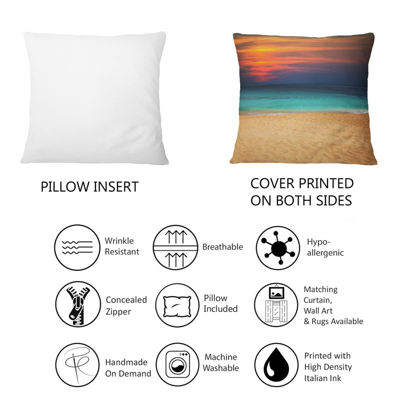 Coussin décoratif Vibrant Sunset