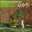 Porte de fermeture à glissière pour tente de jardin 4 pi X, acier, filet pour la protection des plantes de jardin