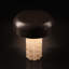 Lampe de table à DEL sans fil rechargeable FLUTÉ COLUMN, capteur de luminosité tactile à 3 niveaux, travertin / bronze chocolat-711854260-711854266-711854261