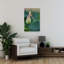 Nesting Bird On Lotus Bud Delicate Peaceful Serene Bird Lotus Nature Tropical Wall Art Print 1 Piece Wrapped Canvas Wall Art-788632216