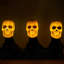 3Pcs Light-Up Skeleton Halloween Stakes