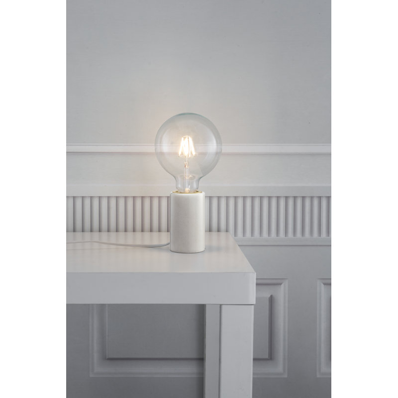 Marble Novelty Lamp, White