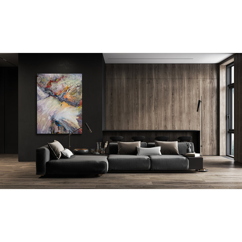 Bird In Flight Print by John Beard, 40" H x 30" W x 1.5" D, Black Framed Canvas